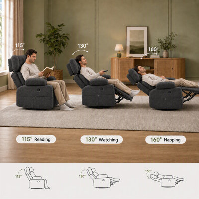 Extra Manual Rocking Recliner