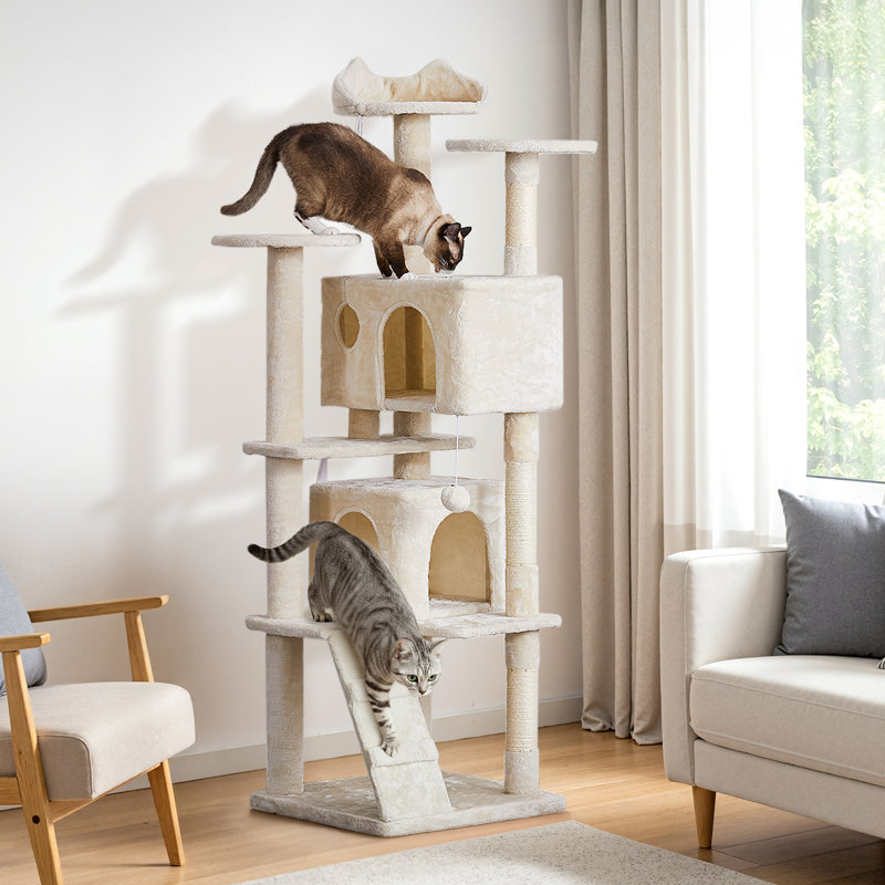 Tour pour arbre à chat 70 po Suzette, Beige