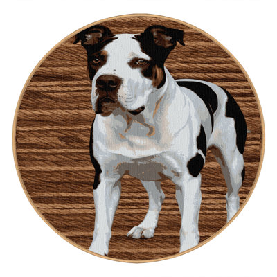 Washable Dogo Argentino Dogs Area Rug