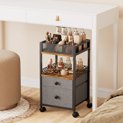 Makeup Organizer Cart with 2 Drawers
