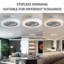 Bubik Ceiling Fan with LED Lights