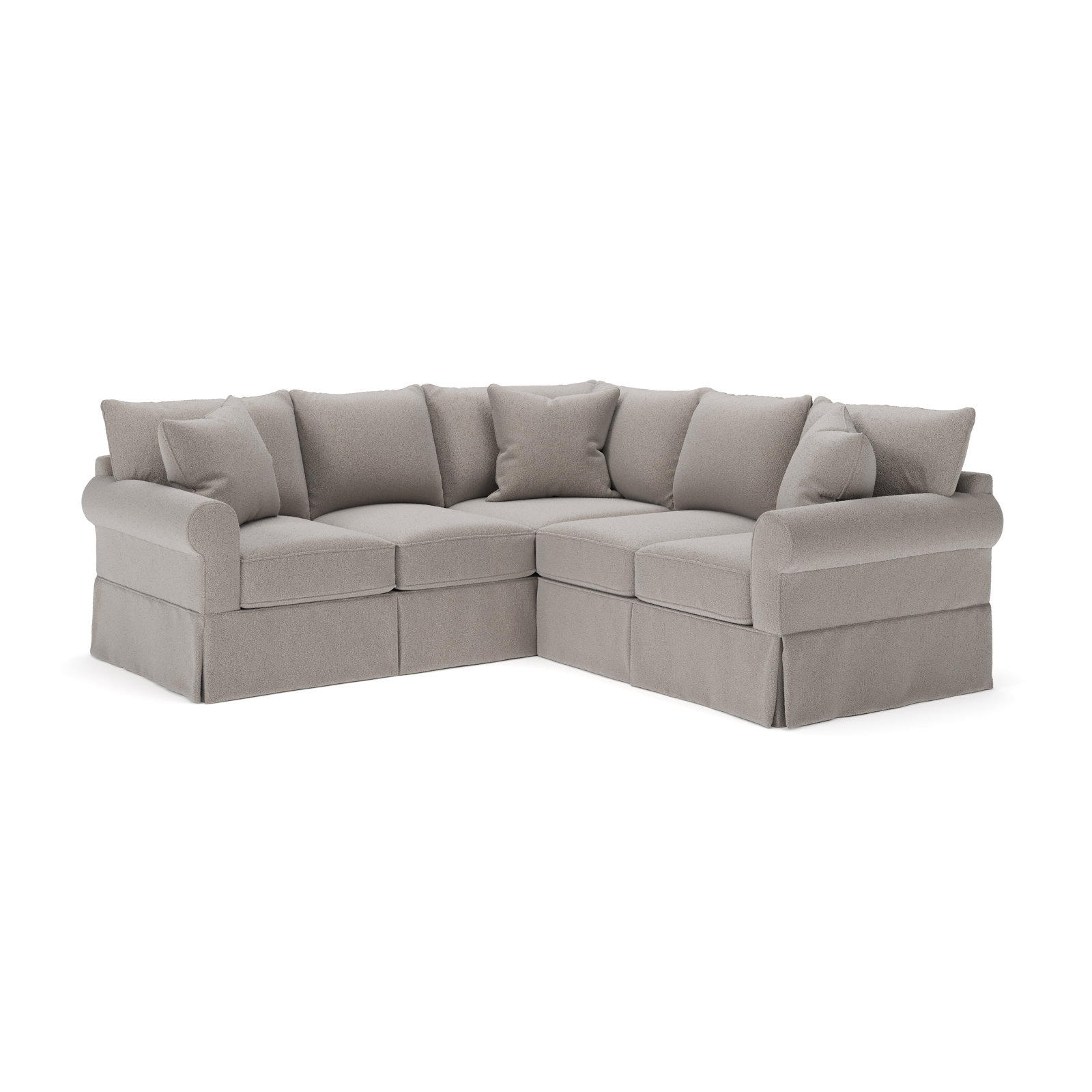 Amari Sectional, Left Hand Facing, Apollo Pebble Boucle