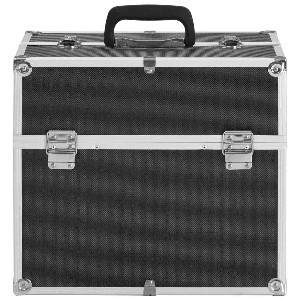 Birgir Make-up-Koffer 38 x 23 x 34 cm Schwarz Aluminium