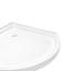 Ensemble de douche de coin rond en or brossé L 40 po x l 40 po x H 72,83 po Breeze