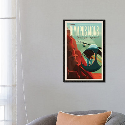 Olympus Mons Space Travel Poster by SpaceX - Print on Canvas