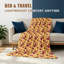 Plaid en flanelle à imprimé tournesol, style bohème, 152 x 203 cm-135725903