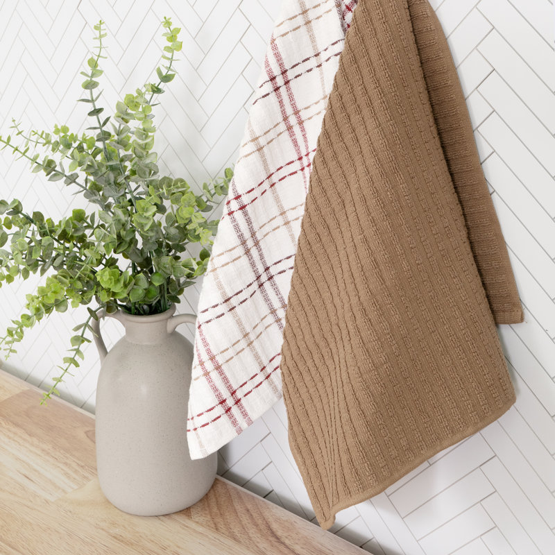 Majesty Beige and Brown 7-Piece Cotton Kitchen Set