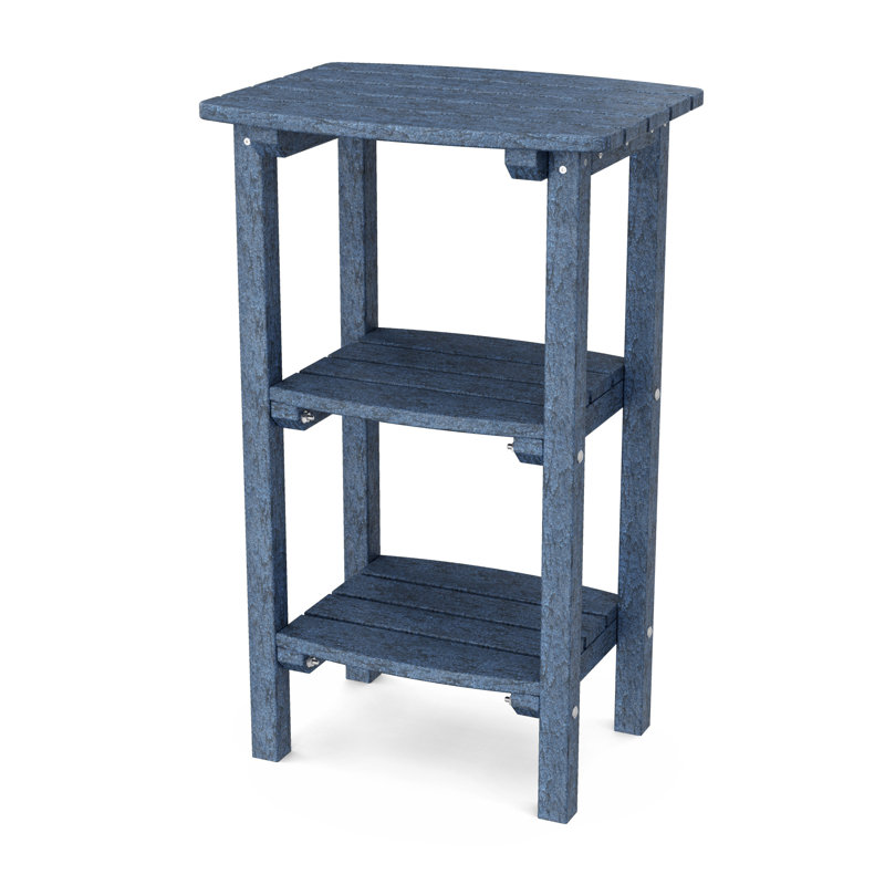 Rectangular Outdoor Side Table , 20 " W 16 " D, Patriot Blue