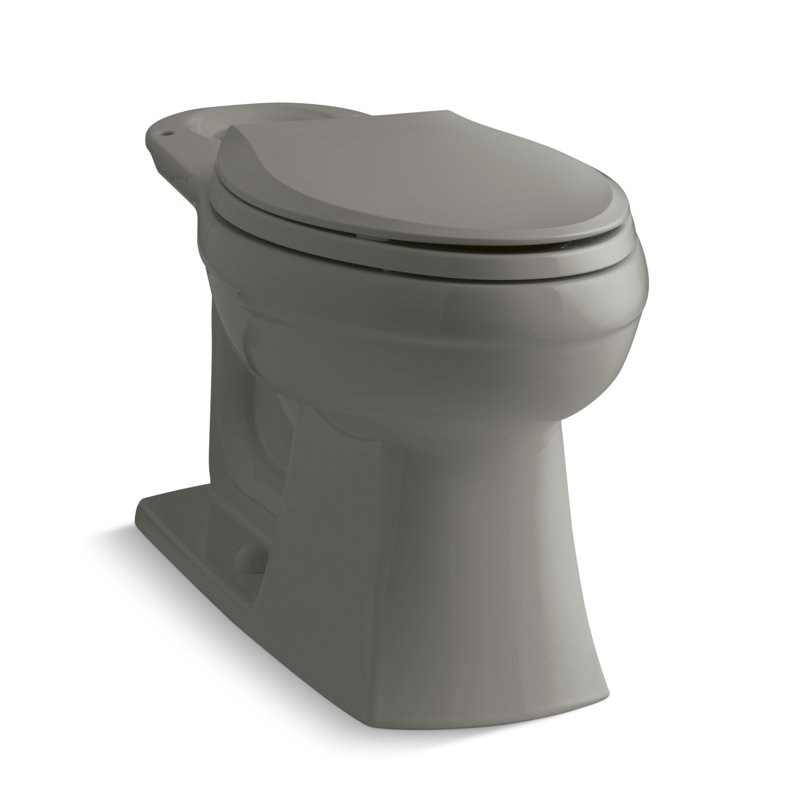 Kelston 1.28 GPF (Water Efficient) Elongated Toilet Bowl (Seat Not Included), Cashmere