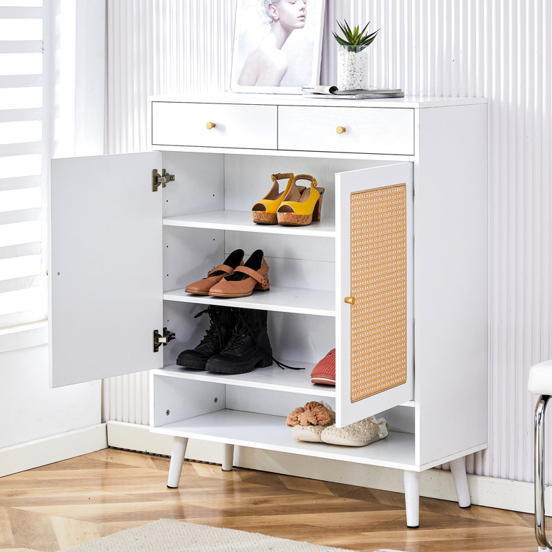 Armoire de rangement moderne et minimaliste, blanc, surface lisse pour le salon et le couloir, finition facile à assembler, couloir à assembler