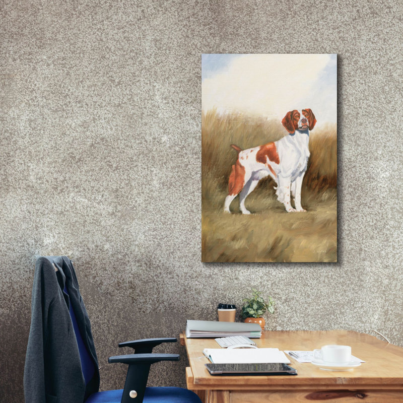 «Hunting Dog 1» par James Wiens, art mural sur toile, H 40 po x l 26 po