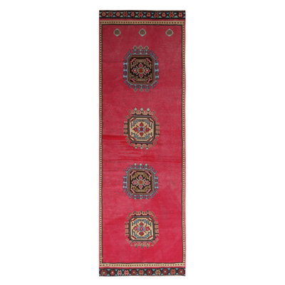 One-of-a-Kind 3'5" X 10' Hand Knotted Area Rug