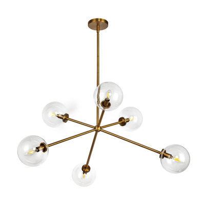 Lustre moderne 40 lumières 6 lumières Learco