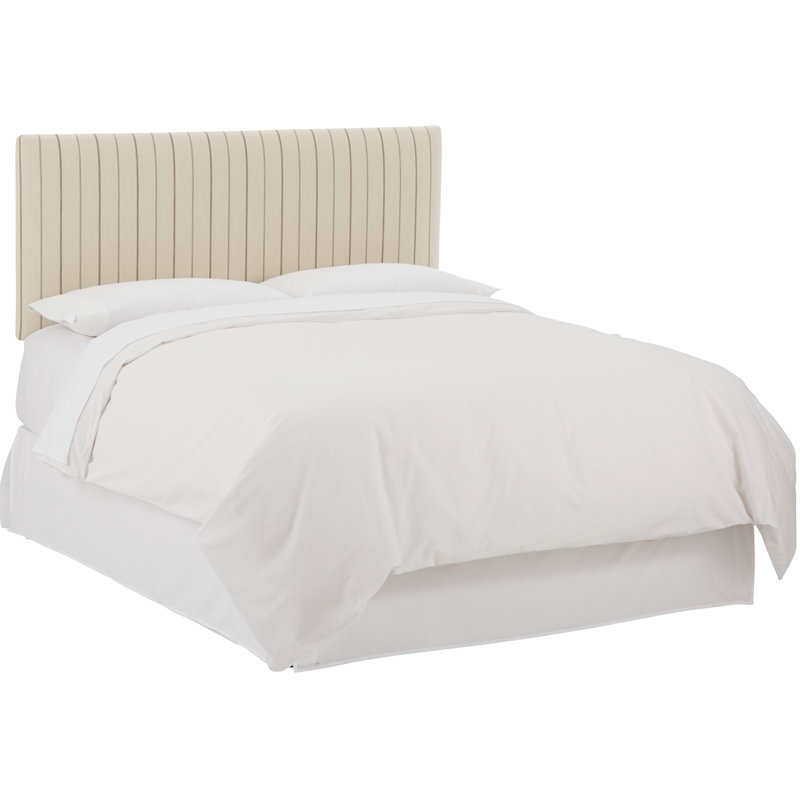 Tête de lit tapissier Mcdougall, Simple, Rayures gris anthracite Fritz