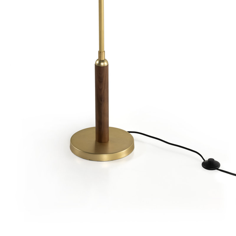 Lampe sur pied - noyer naturel