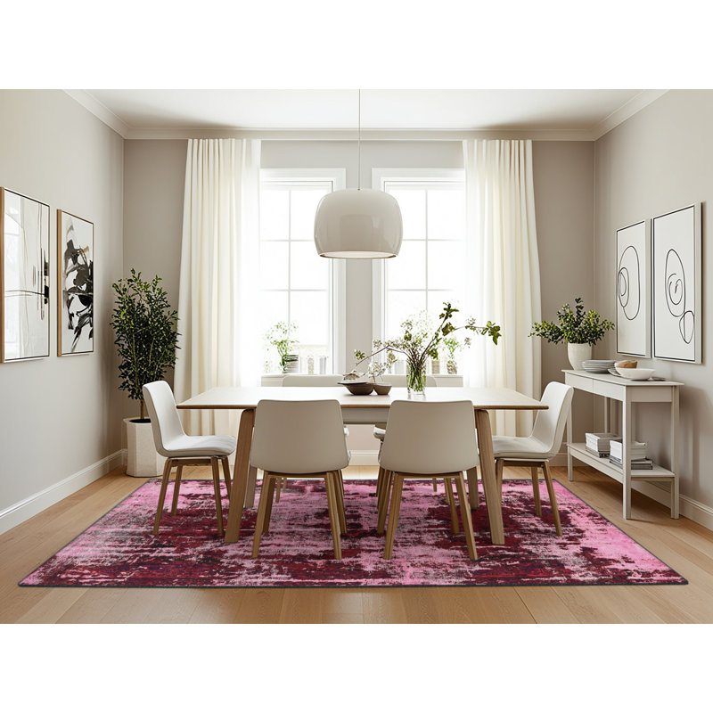 Abstract Indoor Rug, Rectangle 7' x 10'