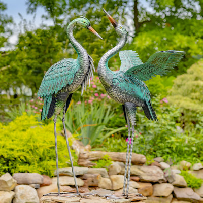 Carsen Weather Resistant Metal Garden Statue