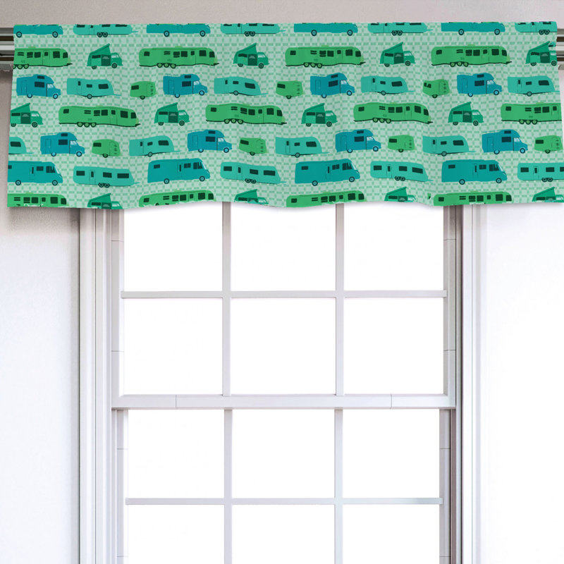 Sateen Ruffled Window Valance
