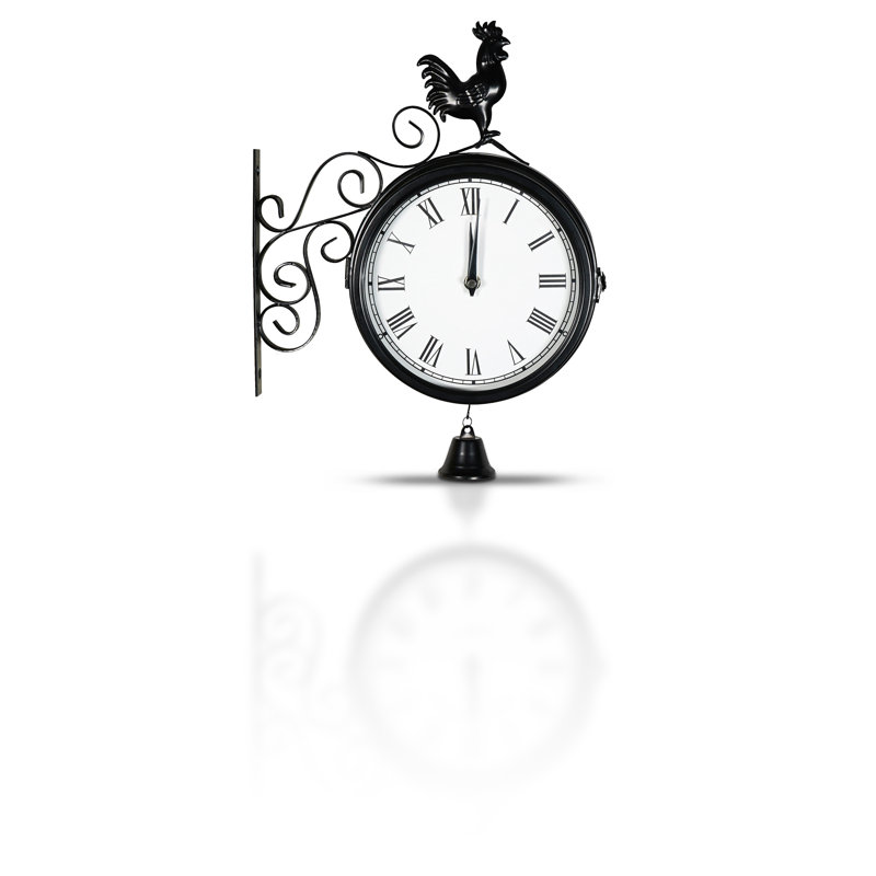 St Helens Home and Garden Double Sided Station Clock (Dia. 20cm)