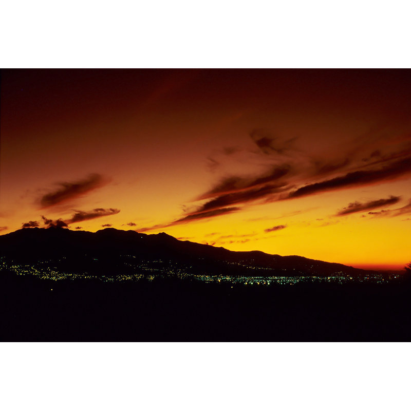 San Jose, Costa Rica At Sunset by Cay-Uwe - No Frame Print on Canvas, 61cm H x 91cm W