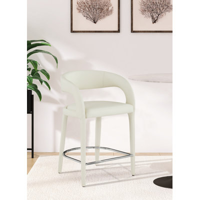 Arthur-William Faux Leather Counter Stool