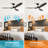 Farmhouse 60" 3-Blade Propeller Ceiling Fan with Lights and Wall Control-1019747257