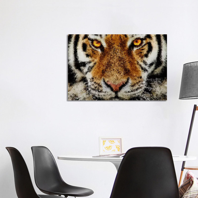 Animal - Tiger par Maximilian San - impression sur toile tendue, H 26 po x l 40 po x P 1,5 po