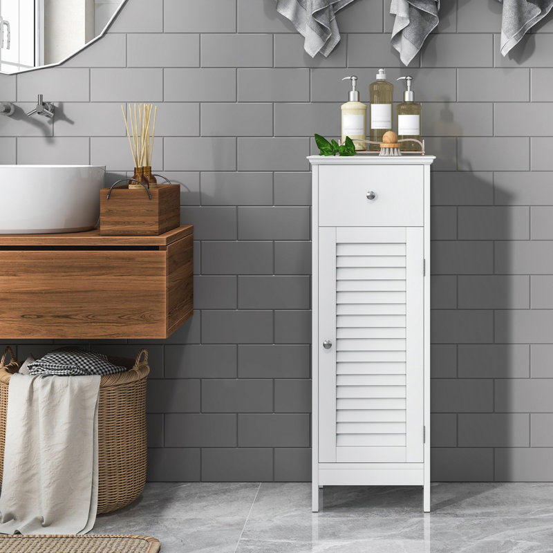 Altheia Freestanding Linen Cabinet, White