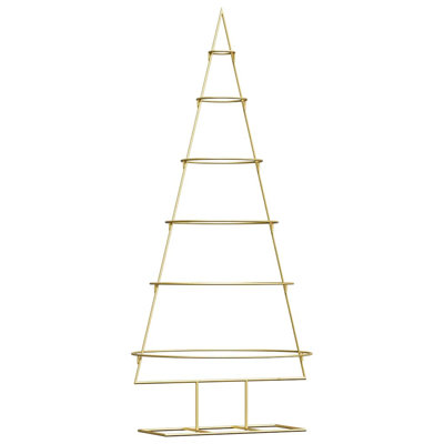 Metal Christmas Tree with Stand Gold Powder-coated steel