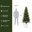Sapin de Noël artificiel réaliste de 2,13 m (7 pieds) avec 350 lumières DEL blanc chaud et support en métal