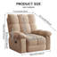 Light Brown Adjustable Recliner Chair