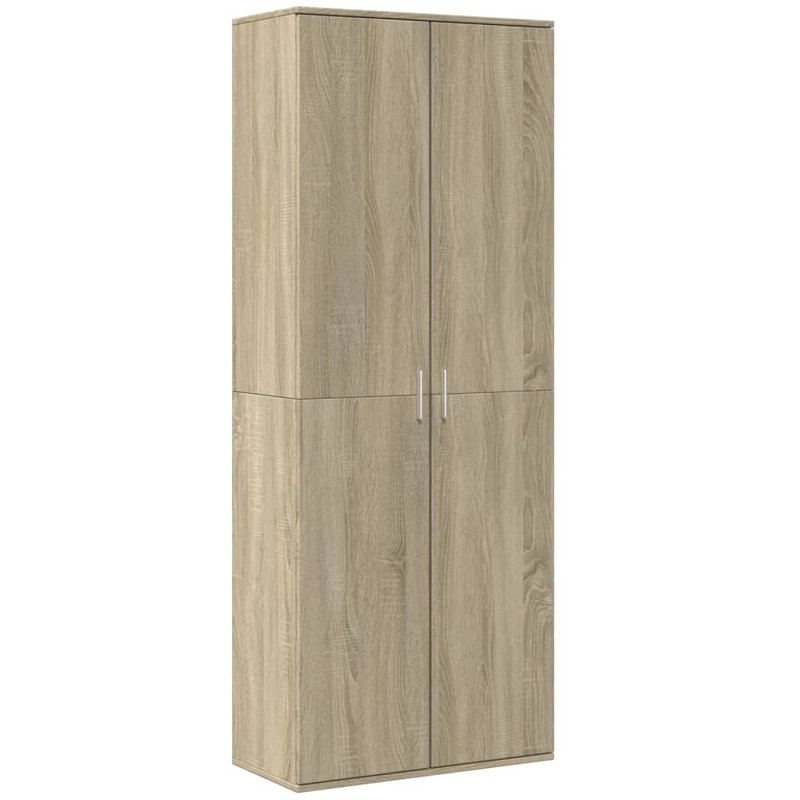 Highboard 70 X 35 X 180 Cm Engineered Wood, Sonoma Oak