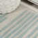 Kaylonie Modern Berber Stripe Cream/Turquoise Rug