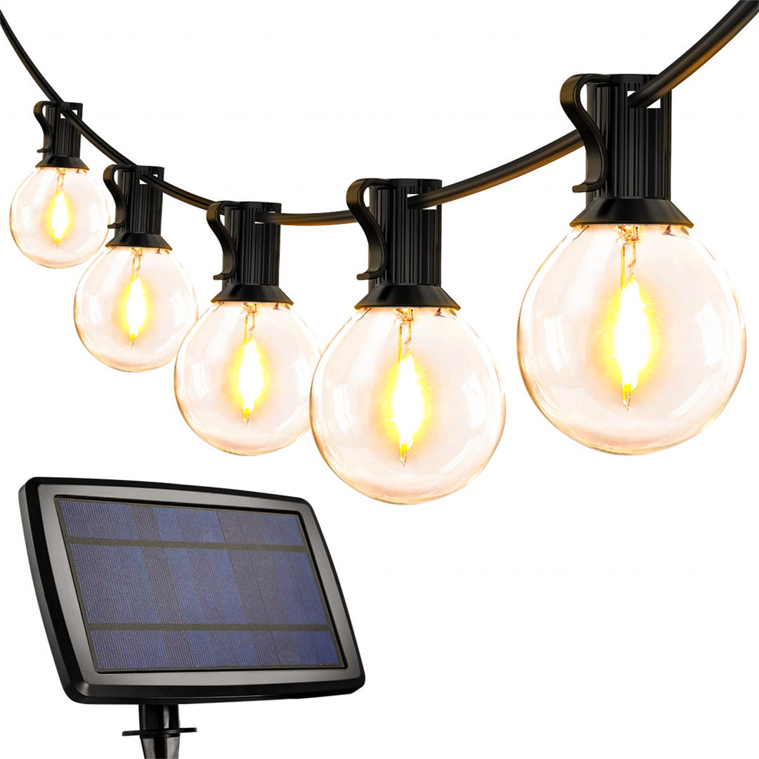 Alero 760cm Solar Powered 26 - Bulb Festoon Lights String Light
