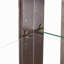Vitrine 2 portes avec portes en verre trempé, vitrines avec panneau arrière en miroir et tablettes réglables, vitrine éclairée pour la maison, le bureau-50979096