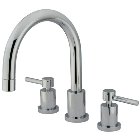 South Beach Double Handle Deck Mounted Roman Tub Faucet