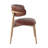 Olimpio Leather Upholstered Dining Chair, Tobacco