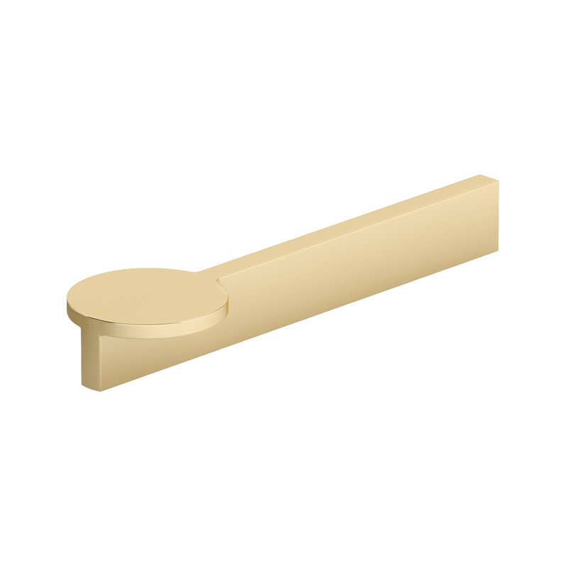 Metal Bar Pull, 10 1/8", Brushed Gold