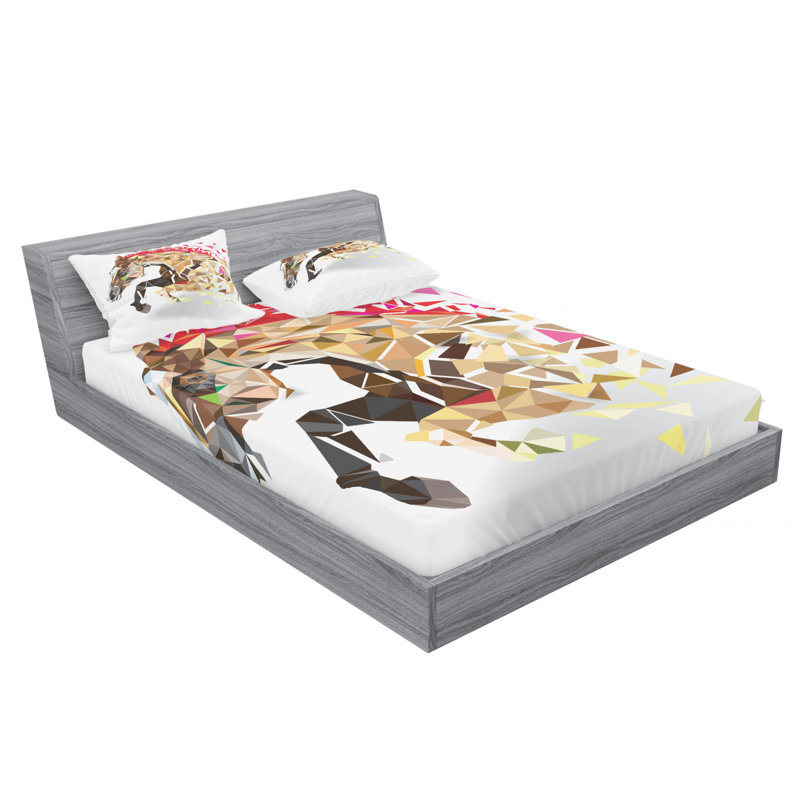 Microfiber Sheet Set, Queen Sheet Set with Fitted Sheet