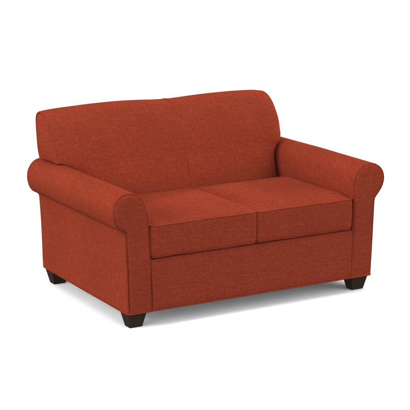 Finn 59" Rolled Arm Loveseat, Antic Cinder, Cafelle