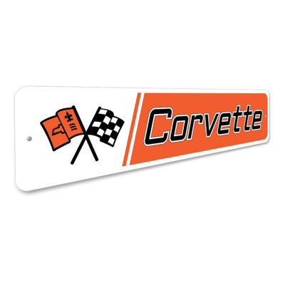 Novelty Corvette Aluminum Sign