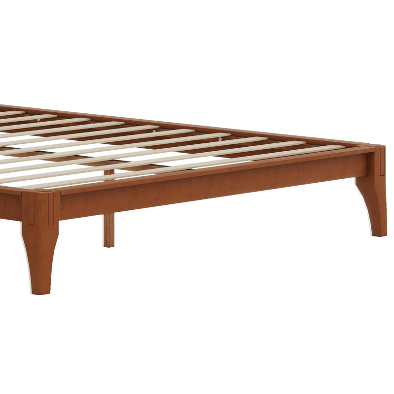 Lit plateforme Wood, Brun