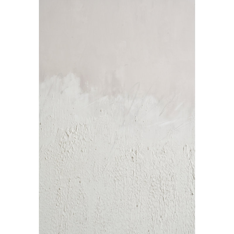 Natural And White Abstract Canvas With Natural Frame Large - Single Picture Frame Print on Canvas