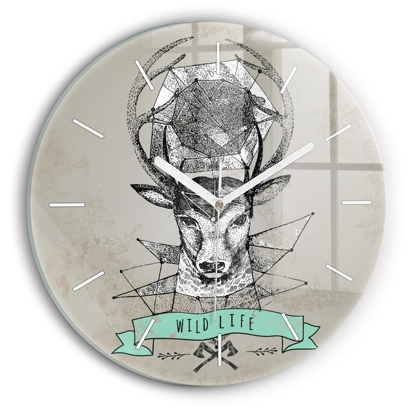 Glass Wall Clock