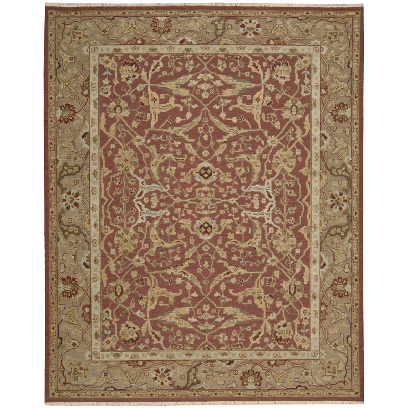 Burnham Wool Oriental Indoor Rug, Rectangle 8'10" x 11'10"