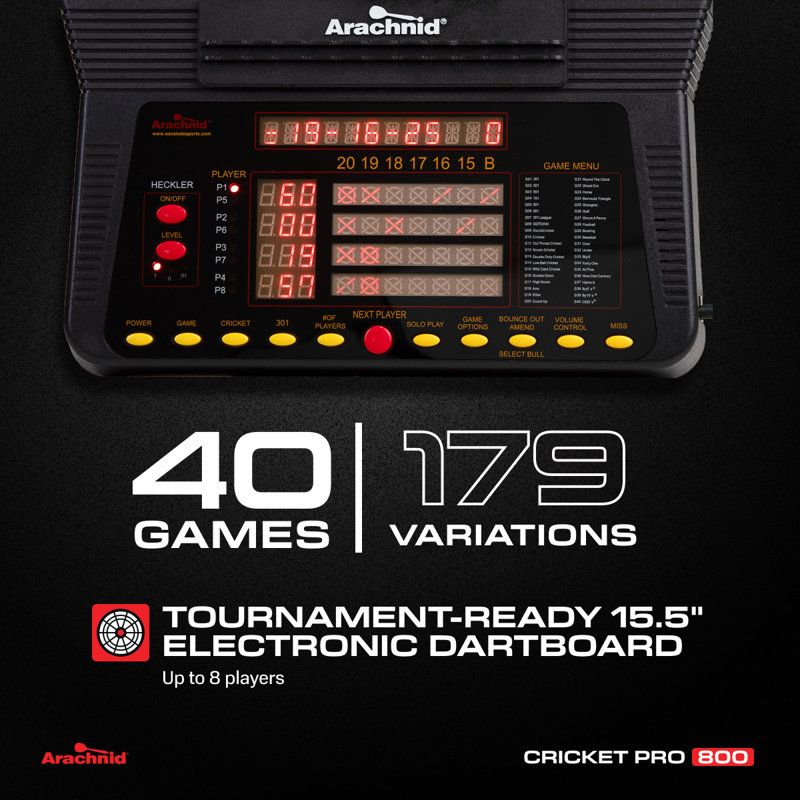 Cricket Pro 800 Electronic Dart Board