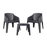 Baku - 3 Piece Recycled Conversation Set - with Cushions