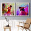 Danseuse - ensemble de 2 peintures sur toile encadrées-883619109-883619111