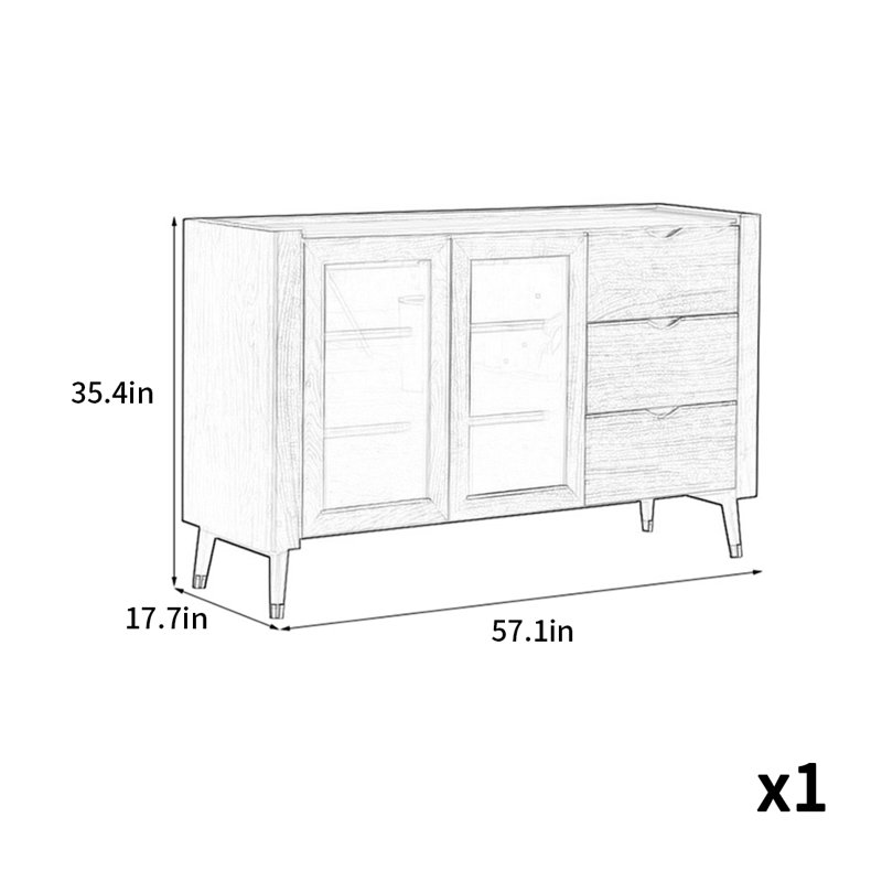 Nordic Style Simple Practical Accent Cabinet