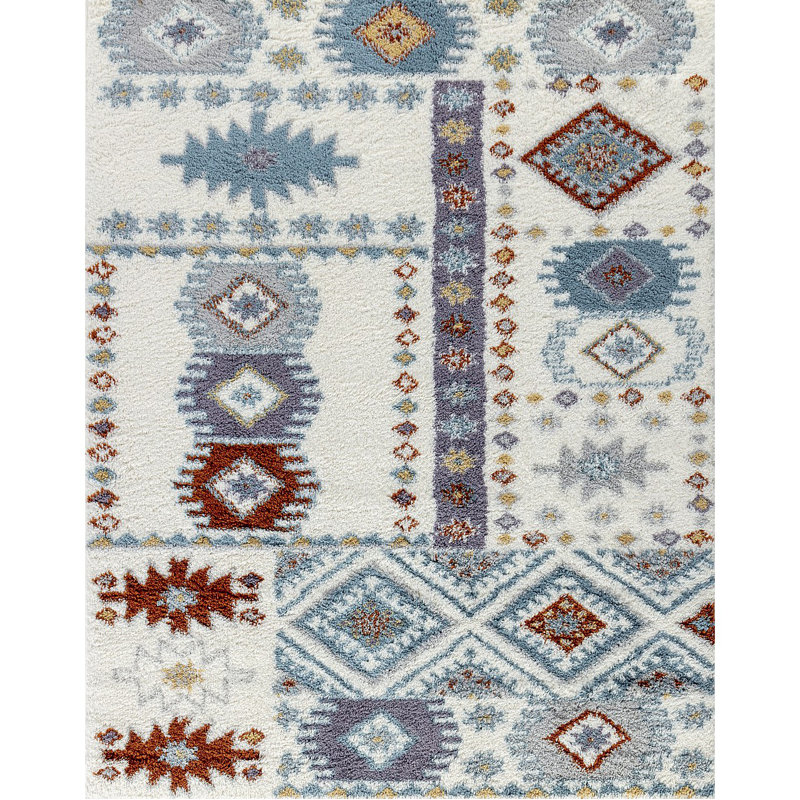 Shaggy Area Rug, Rectangle 5'3" x 7'